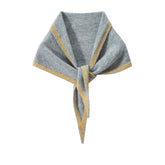 Women 100% Pure Cashmere Scarf with Trim Luxury Cashmere Shawl